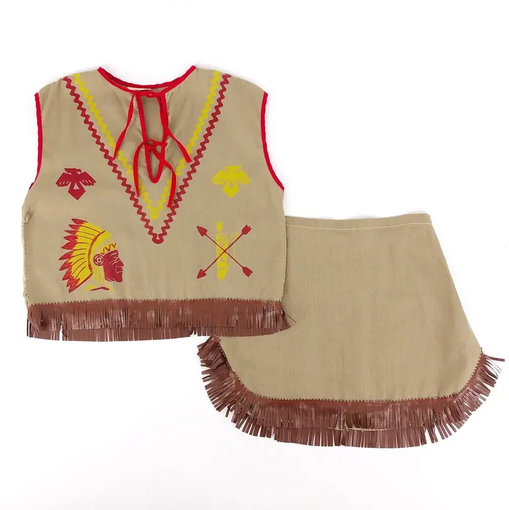 60s Native American Indian girl costume Keyston Bros 1960s vintage
